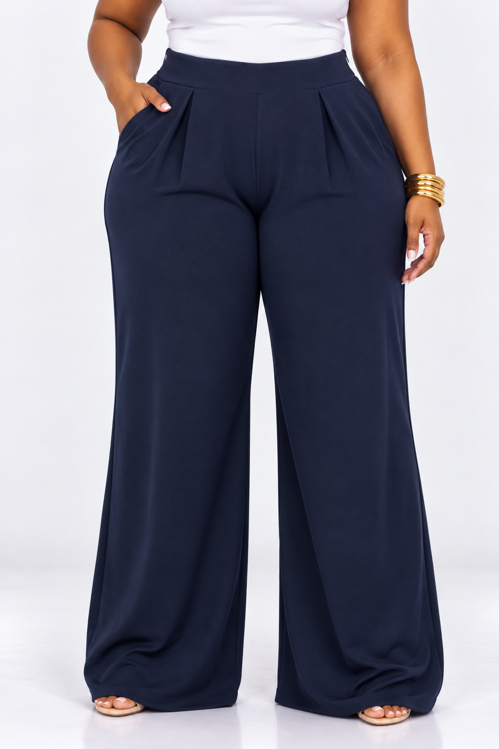 LOUNGE LUXE WIDE LEG PANTS PLUS