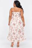 ROSE GARDEN HIGH LOW MIDI DRESS PLUS