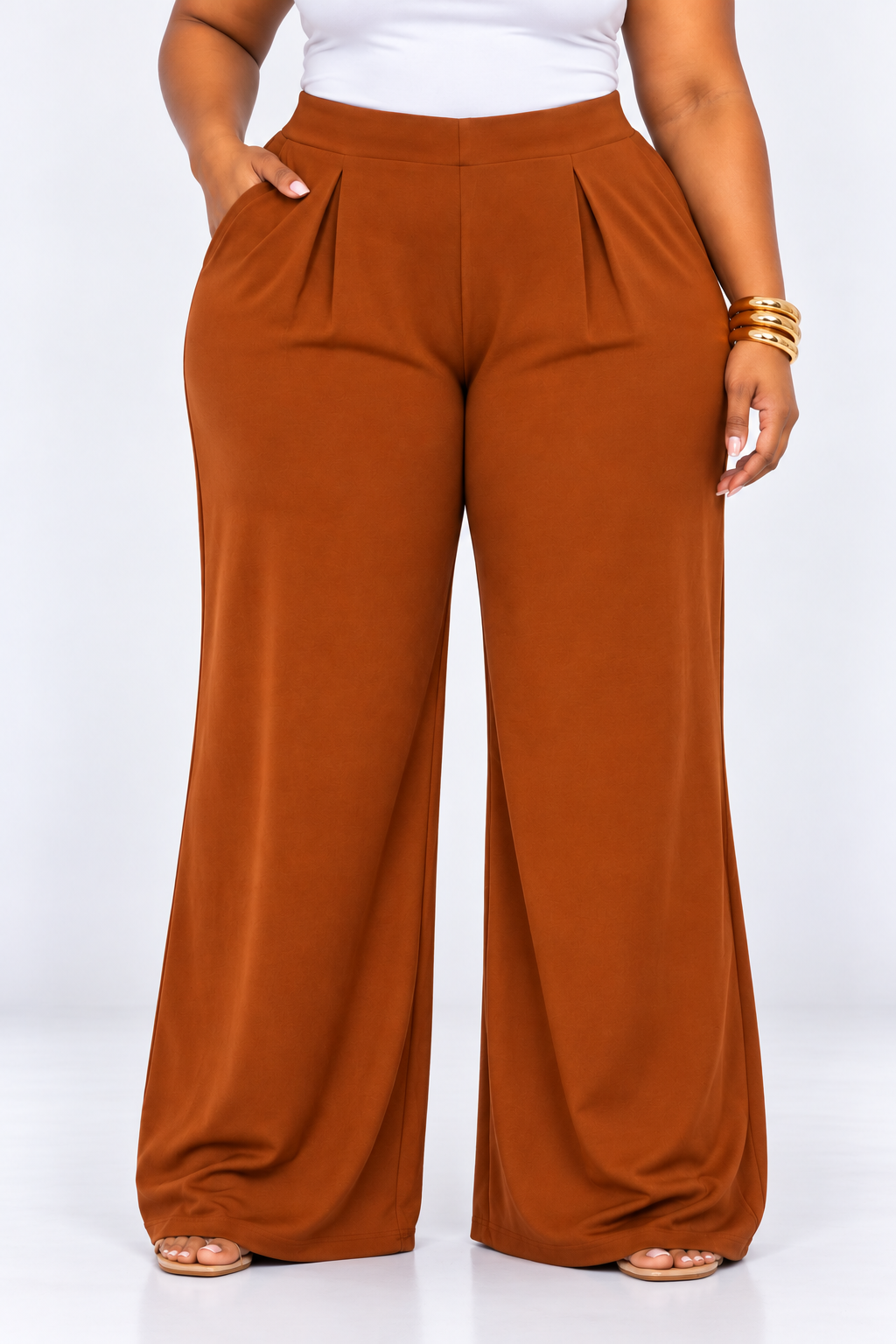 LOUNGE LUXE WIDE LEG PANTS PLUS
