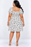 KATIE WILDFLOWER FLARE DRESS PLUS