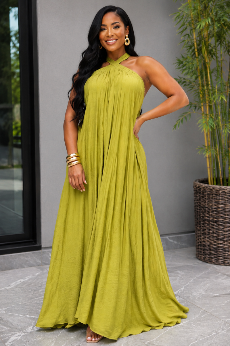 SHE'S EFFORTLESS FLOWY MAXI DRESS