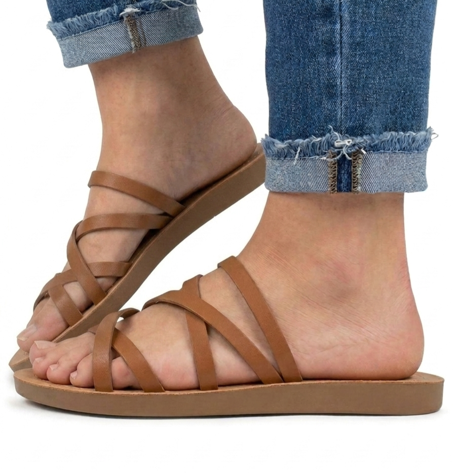 KNOWING THE WAY FLAT SANDALS