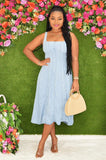 TENEIL DENIM MIDI DRESS GRAND BAZAAR