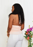SWEET HEART LUXE HALTER TOP