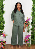 JULISSA RIBBED PANT SET