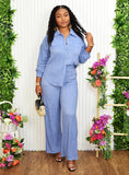 JULISSA RIBBED PANT SET