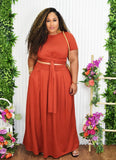 ANOTHER TIME MAXI SKIRT SET PLUS