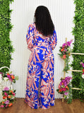 KELI ABSTRACT LONG SLEEVE JUMPSUIT