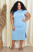 MY EVERYDAY BASIC MIDI DRESS PLUS