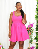 A CASUAL DAY OUT FLARED DRESS