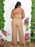 CHELSEA TEXTURED TUBE JUMPSUIT