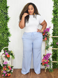 READY FOR YOU STRIPED PANTS PLUS