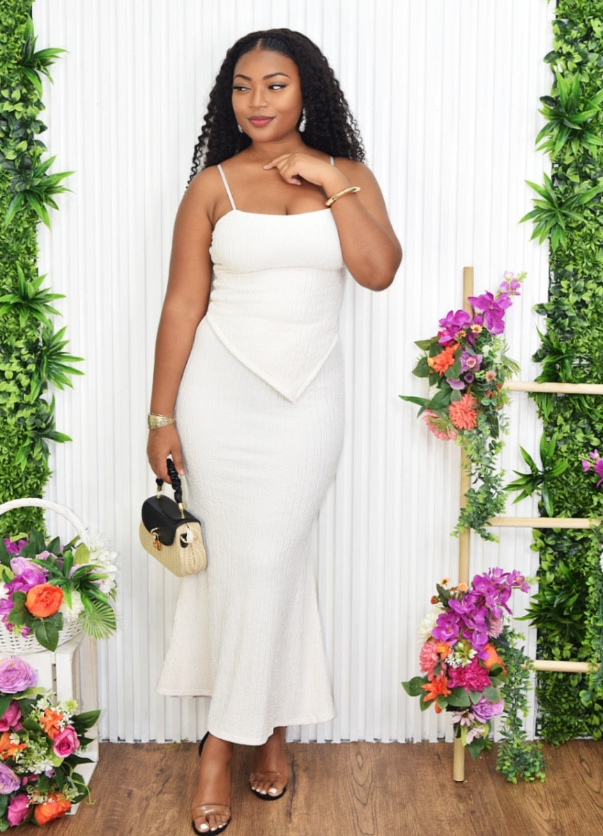 GISELLE TEXTURED SKIRT SET