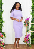 SOPHIA GRACE SHIFT MIDI DRESS