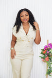 OUT AND ABOUT LINEN JUMPSUIT