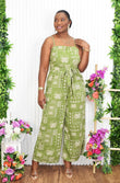 CONNECTION WITH NATURE WIDE LEG JUMPSUIT