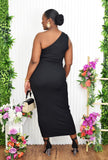 LOOK AT ME CUT OUT MIDI DRESS