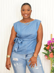 ALWAYS IN SEASON DENIM TOP