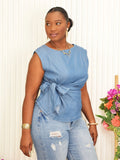 ALWAYS IN SEASON DENIM TOP