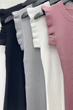 CLASSIC VIBE FLUTTER SLEEVE TOP