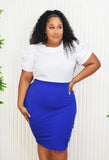 SHE MEANS BUSINESS PENCIL SKIRT PLUS