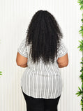 STAY IN LINE POPLIN SHIRT PLUS