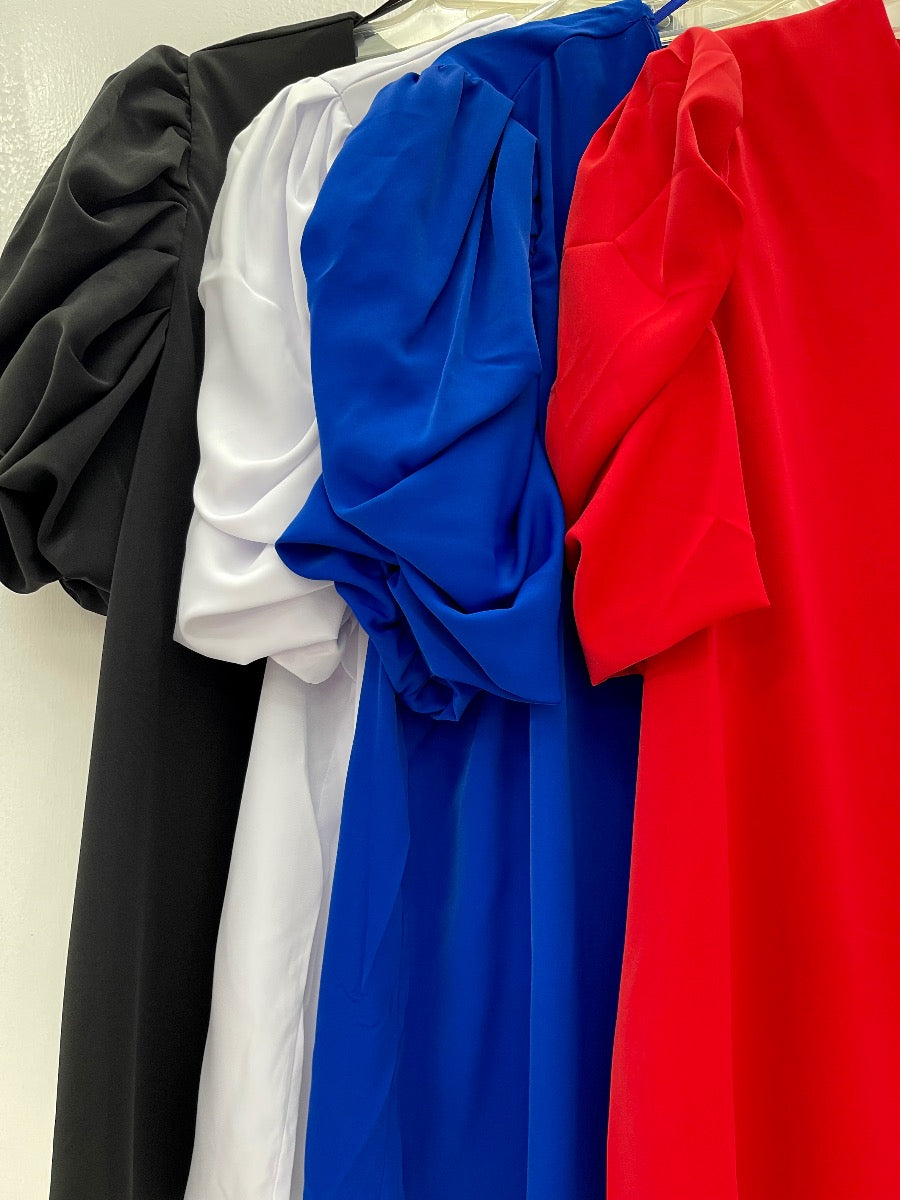 ENDLESS TALKS PUFF SLEEVE TOP PLUS
