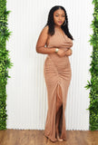 KARLA COWL FITTED MAXI DRESS