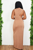 KARLA COWL FITTED MAXI DRESS