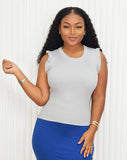 CLASSIC VIBE FLUTTER SLEEVE TOP