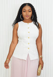 SO INSPIRED LINEN WAISTCOAT