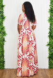 TROPIC ART DECO MAXI DRESS