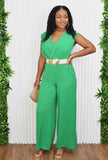 STEAL THE SPOTLIGHT BELTED JUMPSUIT