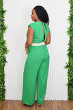 STEAL THE SPOTLIGHT BELTED JUMPSUIT