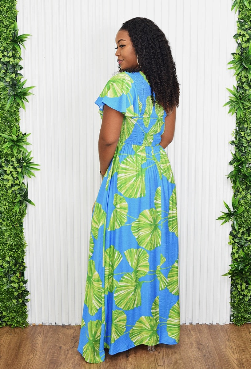 OLIVIA ONE SHOULDER MAXI DRESS