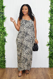 WILD INTENTIONS PRINTED MAXI DRESS