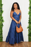 DAYTIME CHIC DENIM MAXI DRESS