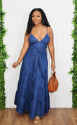 DAYTIME CHIC DENIM MAXI DRESS