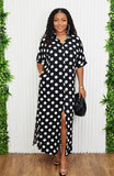 THE SWEET SPOT SHIRT MAXI DRESS