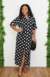 THE SWEET SPOT SHIRT MAXI DRESS