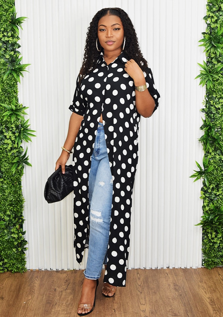 THE SWEET SPOT SHIRT MAXI DRESS