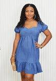 AMELIA PUFF SLEEVE DRESS