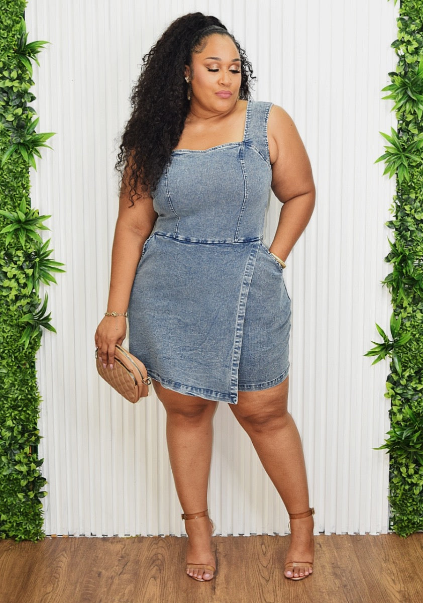 CALL ME LATER MINERAL WASH ROMPER PLUS