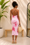 GEORGINA FLORAL MESH MIDI DRESS GRAND BAZAAR