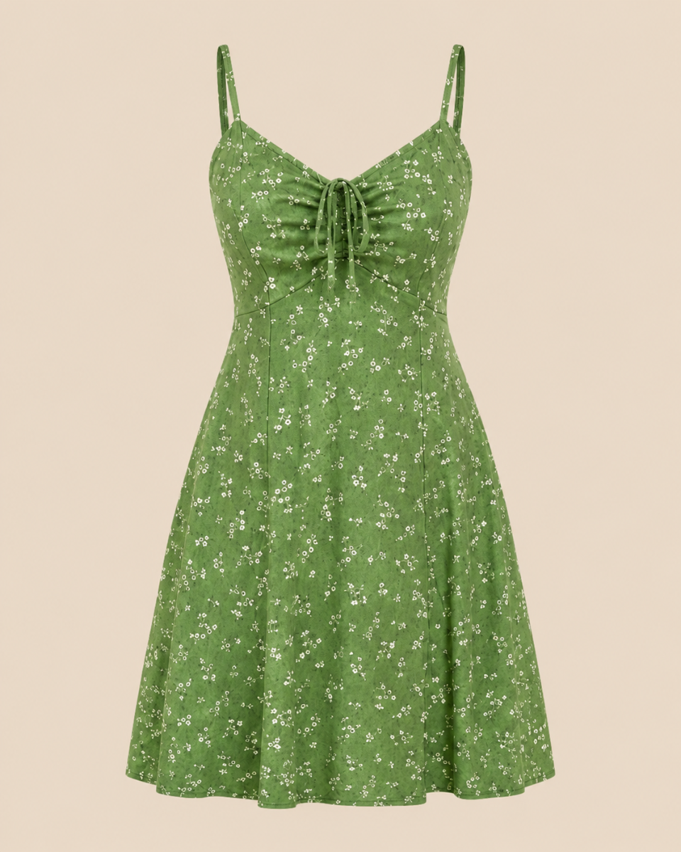 MARIE DITSY DAISY FLARED DRESS