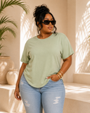 LAID BACK CHILLING BASIC TEE PLUS