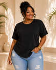 LAID BACK CHILLING BASIC TEE PLUS