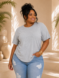 LAID BACK CHILLING BASIC TEE PLUS