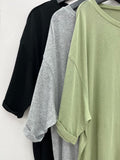 LAID BACK CHILLING BASIC TEE PLUS