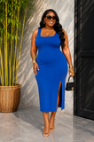 SUNDAY STROLL CASUAL MIDI DRESS PLUS